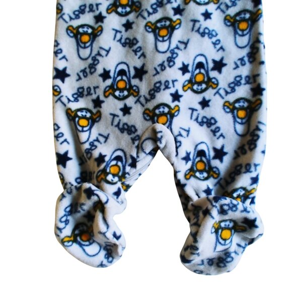 NWOT Disney Baby Tigger Fleece Footie 0-3 Months - Picture 6 of 7
